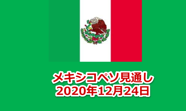 メキシコペソ見通し　2020年12月24日　全体見通し