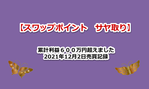 スワップポイントサヤ取り　トルコリラ円　2021年１２月　３